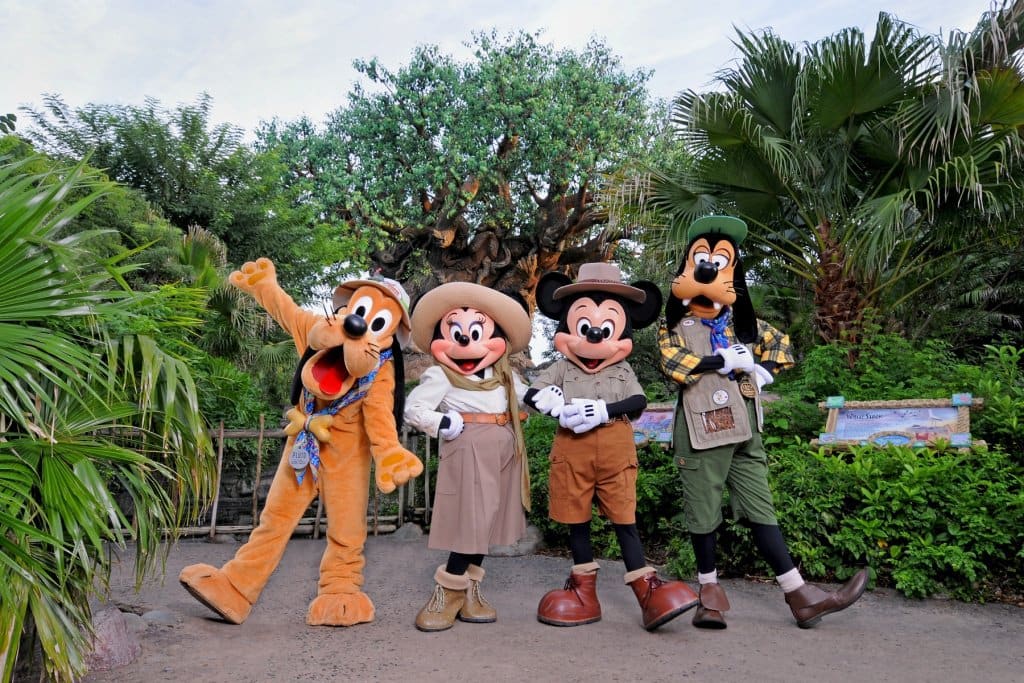 DIsney characters at Animal Kingdom