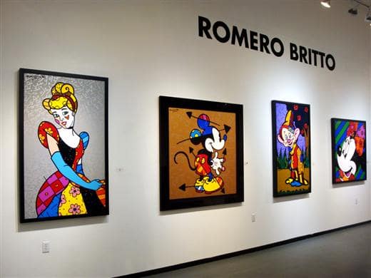 Visiting Romero Britto Fine Art Gallery in Miami