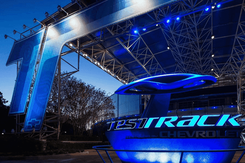 Test Track attraction - outside