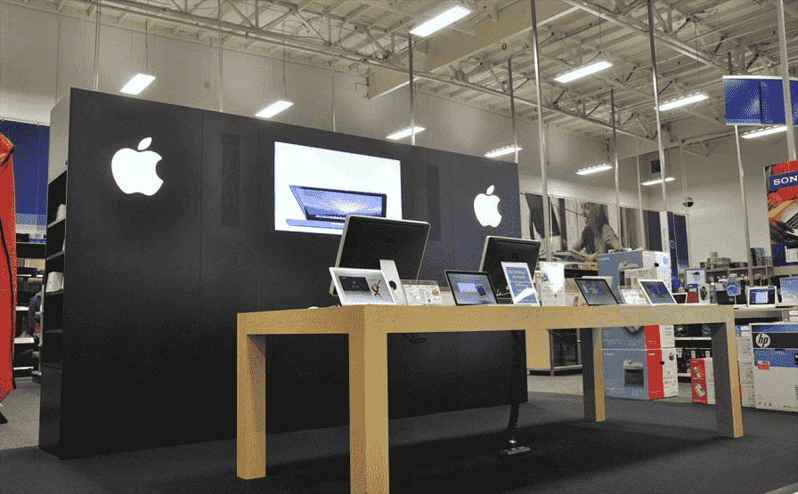 Apple products in other stores
