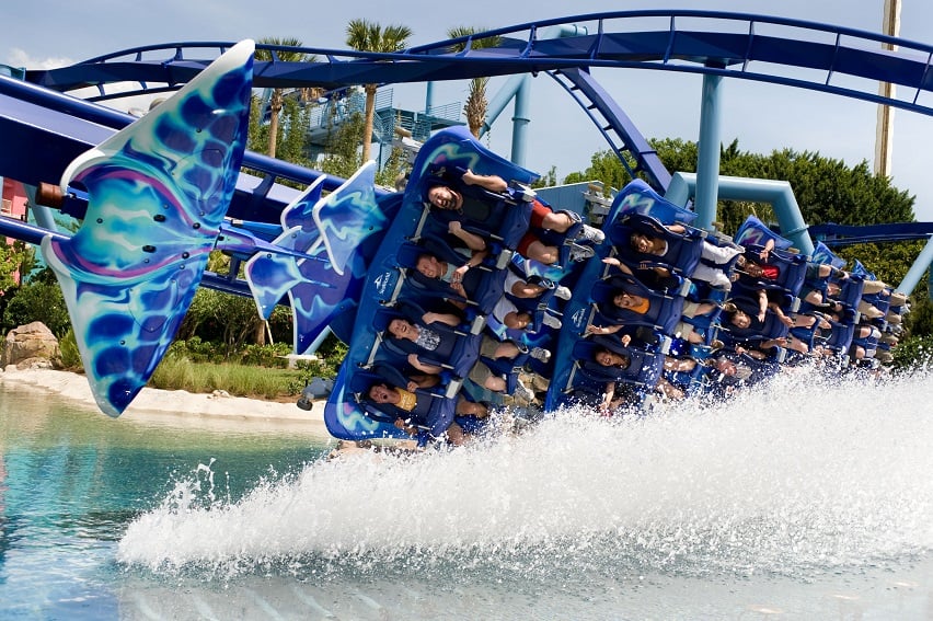 Manta roller coaster at SeaWorld