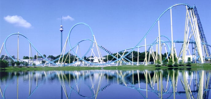 Kraken roller coaster at SeaWorld