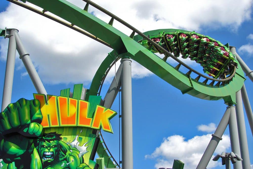 Hulk Roller Coaster in Orlando