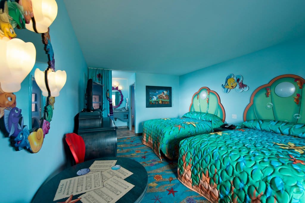 Little mermaid theme hotel room