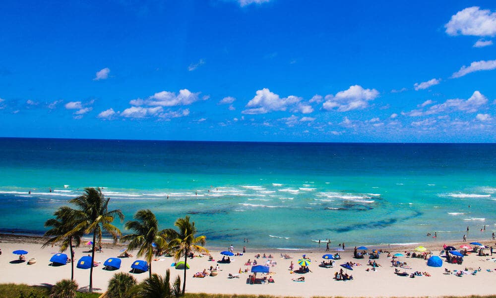 Hollywood Beach in Miami