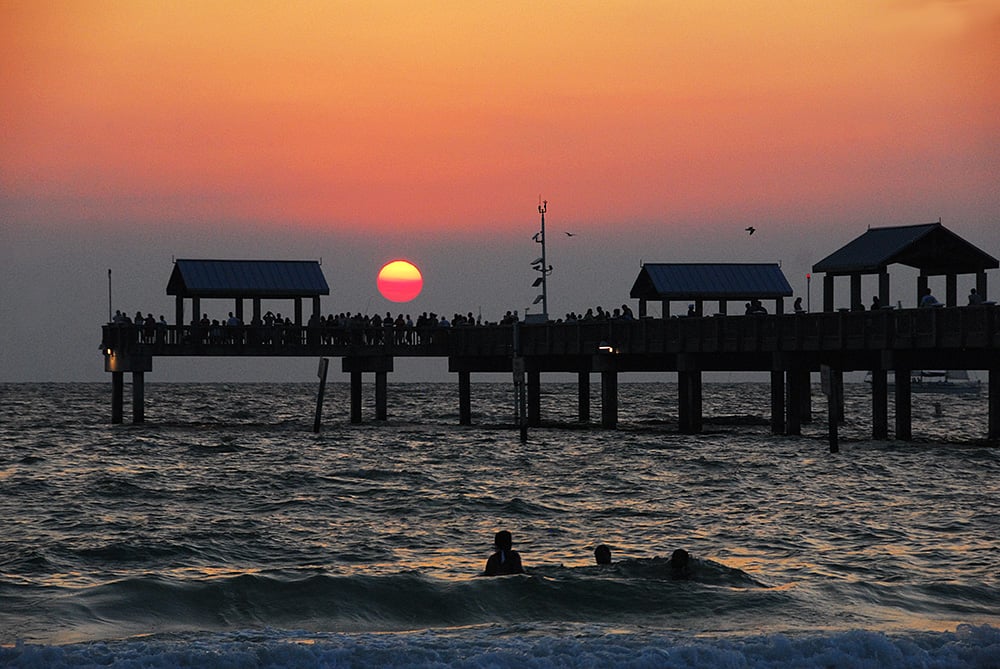 Clearwater sunset in Florida