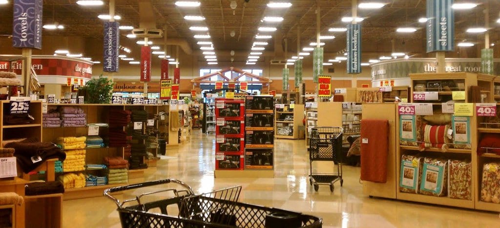 Inside Target stores