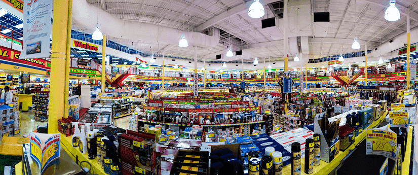 Inside BrandsMart USA electronics store in Miami