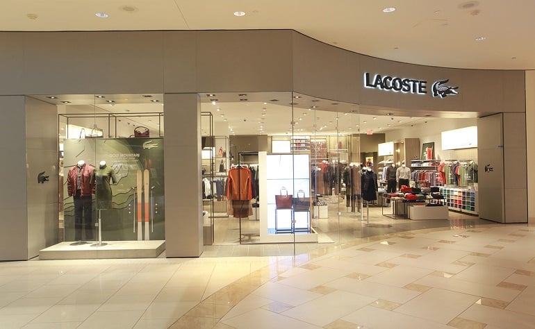 Lacoste store in a Florida mall