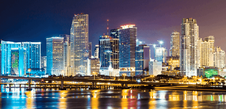 Night in Downtown Miami