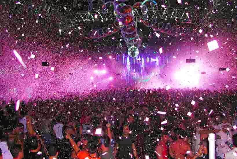 New Year at Miami nightclub