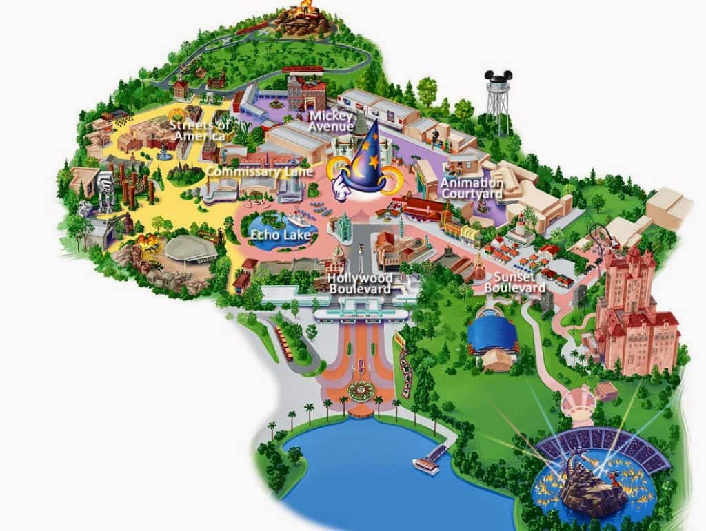 Disney's Hollywood Studios Map at Orlando