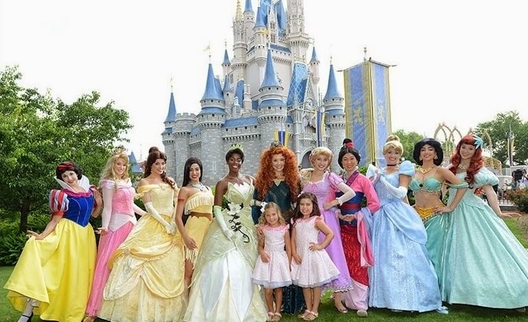 Disney princcesses in Orlando