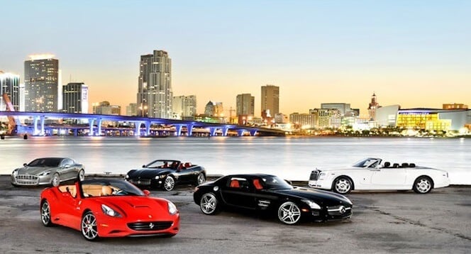 Luxury cars in Florida