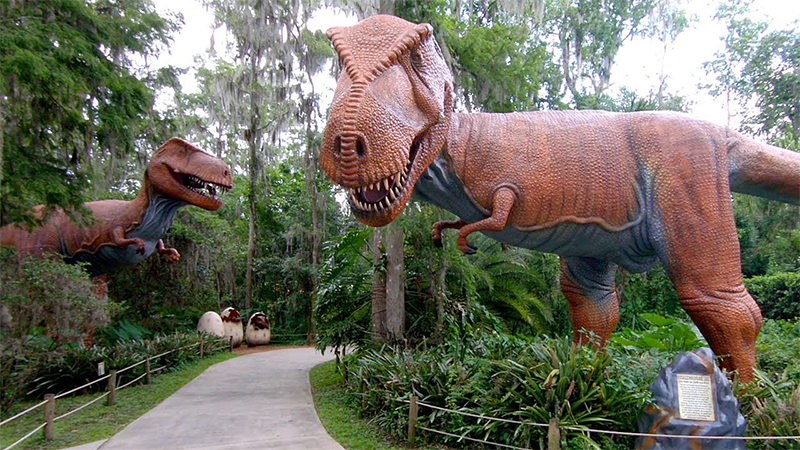 Dinosaur World park in Florida: visiting