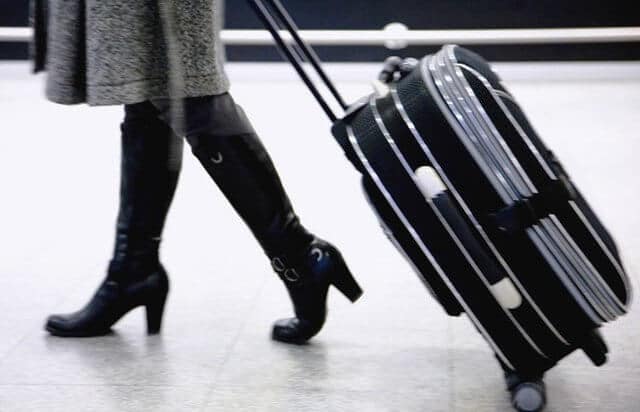 Travel bag in airport