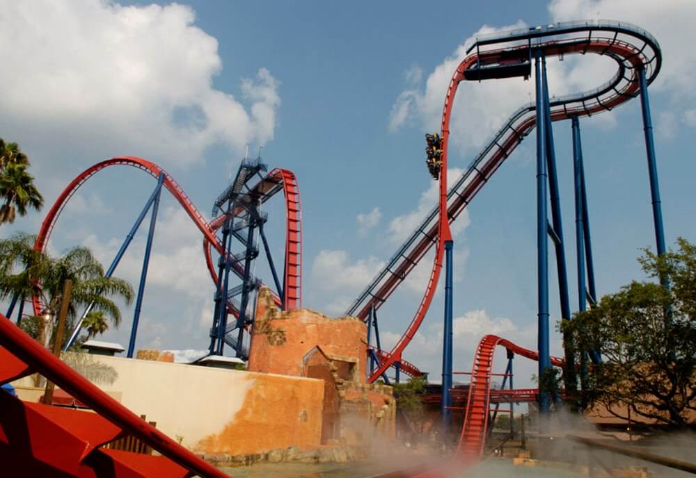 Sheikra roller coaster - Busch Gardens