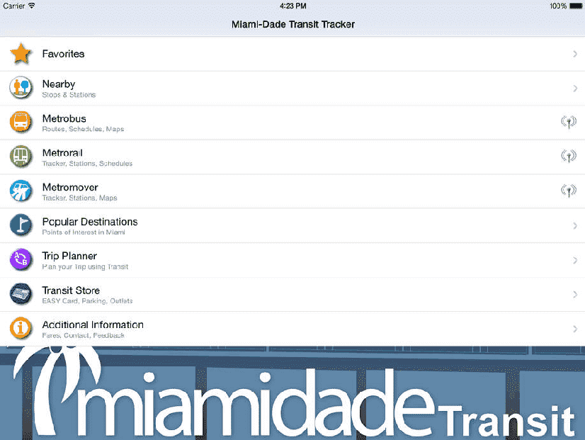 App Miami-Dade Transit Tracker