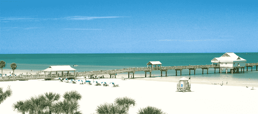 Clearwater Beach in Florida 