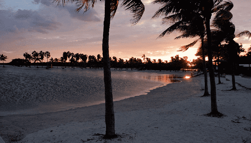 Matheson Hammock Park Beach in Miami