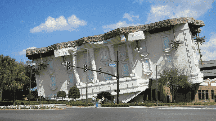 Visiting WonderWorks park-museum in Orlando