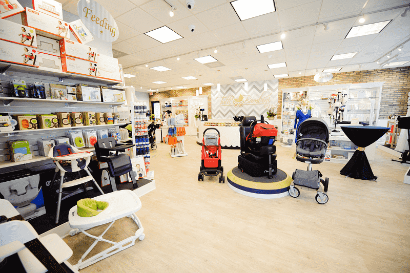 Inside baby store in Miami