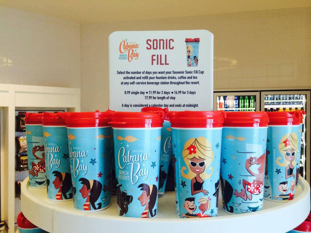 Cups: free drinks refill
