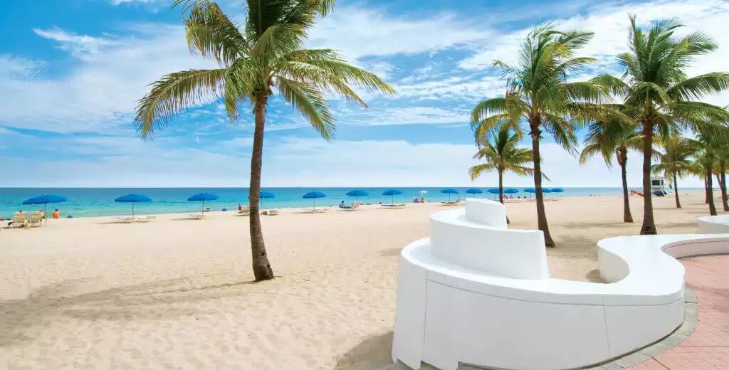 Fort Lauderdale beach: east beaches of Florida