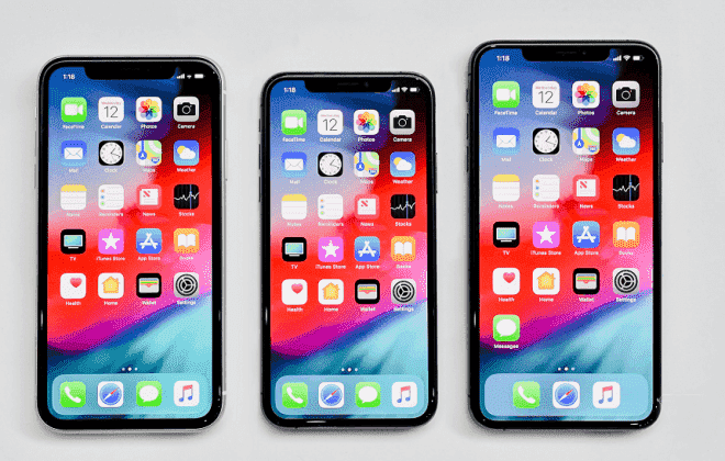 iPhone XS, XS Max and XR models