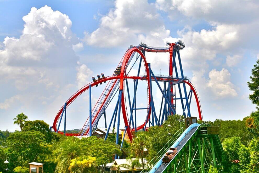 Busch Gardens roller coaster