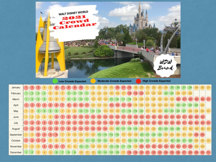 Disney Orlando crowd calendar